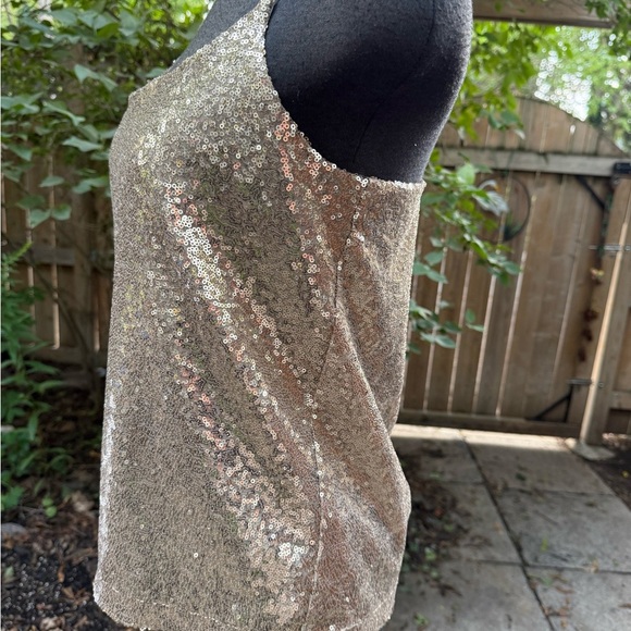Joe Fresh Gold Sequin Camisole - Picture 3 of 8